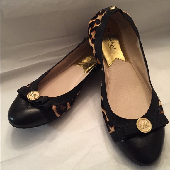 Michael Kors Shoes - Michael Kors flats- Sz 8. Animal print.   EUC!!